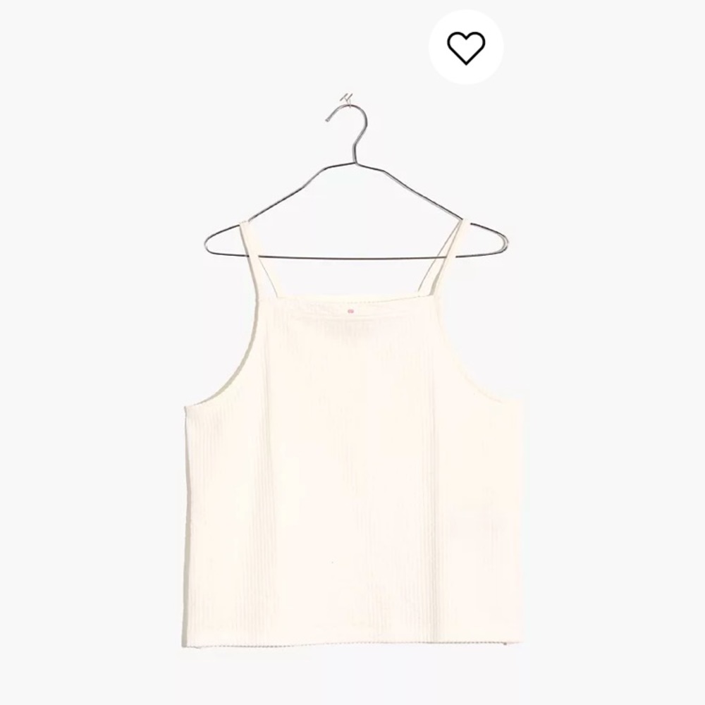 Madewell Seersucker Apron Tank Top